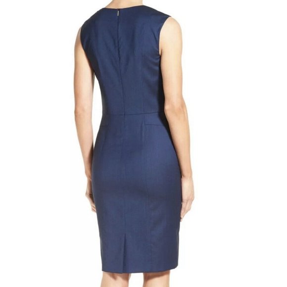 NWT Hugo Boss Navy Blue Sheath Dress Suit 💼 - Picture 2 of 14